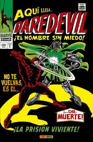 Portada Omnigold Daredevil 2 ¡La prisión viviente! de Panini Cómics