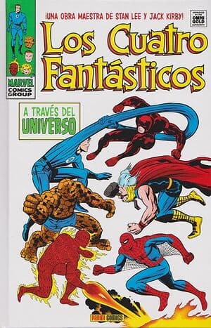 Portada Omnigold Los Cuatro Fantásticos 4 A través del universo de Panini Cómics