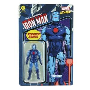 Figura Retro Iron Man Stealth de 3,75 Marvel Legends Kenner Wave 4