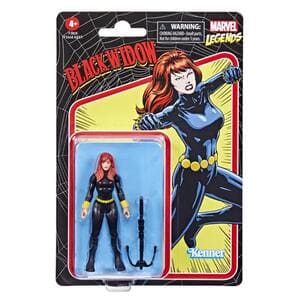 Figura Retro Viuda Negra de 3,75 Marvel Legends Kenner Wave 6
