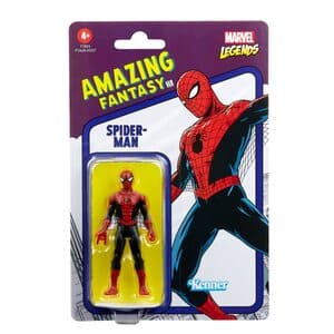 Figura Spiderman Amazing Fantasy Marvel Legends Retro 3,75 de Hasbro Kenner de 2022