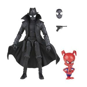 Figura Spiderman Noir Into The Spiderverse colección 60 aniversario de Spiderman de Marvel Legends