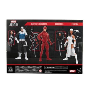 Pack Figuras Bullseye, Daredevil y Elektra de Marvel Legends 2023