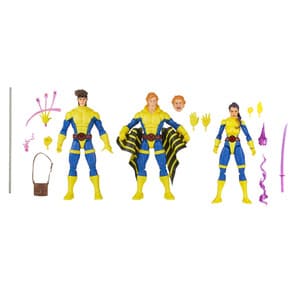 Pack de Figuras Gámbito, Banshee y Mariposa Mental X Men 60 Aniversario de Marvel Legends