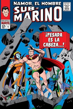 Portada  Biblioteca Marvel 34. Namor, el Hombre Submarino 1 1965-66 de Panini Cómics