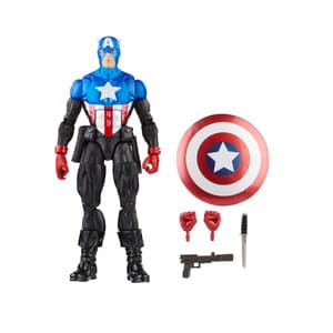 Figura Marvel Legends Vengadores 60 Aniversario Capitán América Bucky Barnes