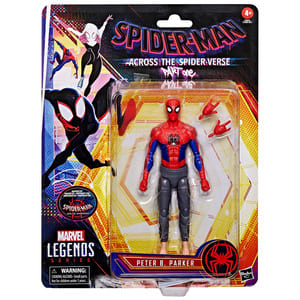 Figura Peter B Parker Spiderman Across the Spiderverse de Marvel Legends