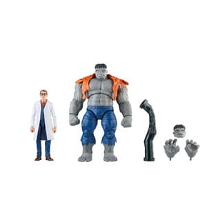 Pack Figuras Marvel Legends Vengadores 60 Aniversario Bruce Banner y Hulk Gris