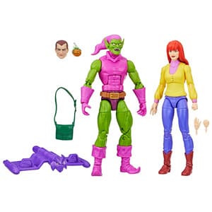 Pack Figuras Spiderman VHS Green Goblin y Mary Jane Watson.