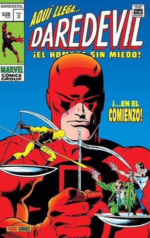 Portada Omnigold Daredevil 3 ¡...En el comienzo! de Panini Cómics