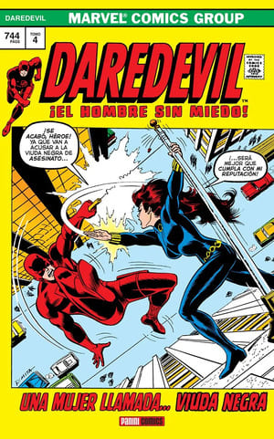 Portada  Marvel Gold. Daredevil 4 Una mujer llamada... Viuda Negra 