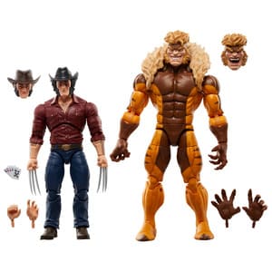Pack Figuras Lobezno y Dientes de Sable de Marvel Legends 2024