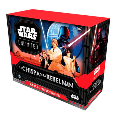 Caja de presentación Star Wars Unlimited La Chispa de la Rebelión Prerelease box Spark of Rebellion