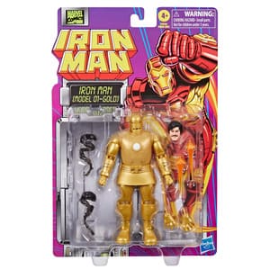 Figura Iron Man Mark 1 dorada Marvel Legends Retro 2024