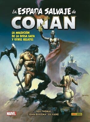 Portada Biblioteca Conan La Espada Salvaje de Conan 4 La maldición de la diosa gata y otros relatos de Panini Cómics