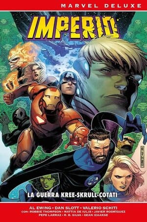 Portada Marvel Deluxe. Imperio La Guerra Kree-Skrull-Cotati de Panini Cómics