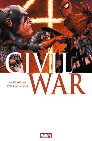 Portada Marvel Essentials Civil War de Panini Cómics