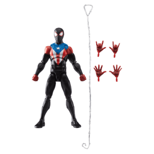 Figura Marvel Legends Series Gamerverse Miles Morales, traje Boricua