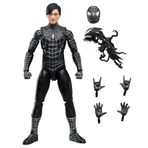 Figura Spiderman 3 Peter Parker Simbionte de Marvel Legends