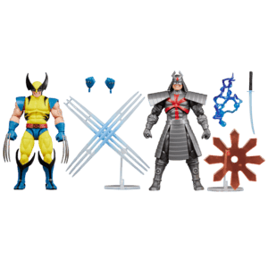 Pack Figuras Marvel Legends Gamerverse Marvel VS Capcom Wolverine y Silver Samurai