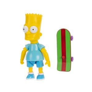 Figura Bart Simpson camisa azul Wave 4 de Los Simpsons de Jakks Pacific