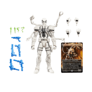 Figura Agente Anti-Venom Marvel Legends con cartas Magic The Gathering