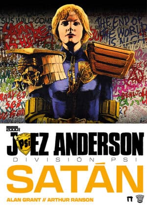Portada Juez Anderson Satán colección lo mejor de 2000AD línea Albión de Dolmen Editorial