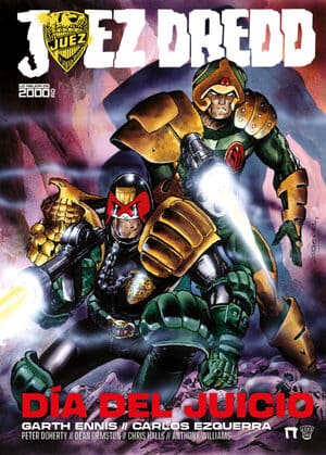 Portada Juez Dredd El Día del Juicio Lo Mejor de 2000AD coleccion Albion de Dolmen Editorial