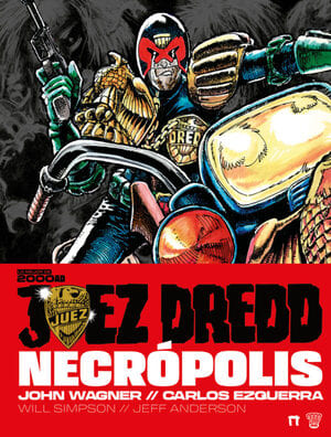 Portada Juez Dredd Necropolis colección lo mejor de 2000AD línea Albión de Dolmen Editorial